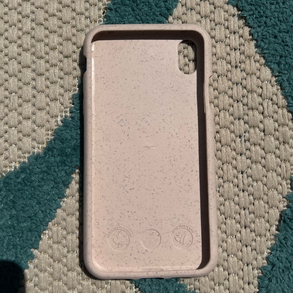 New Pela iPhone XR Pink/Salmon Abstract Design Phone Case - Picture 2 of 3
